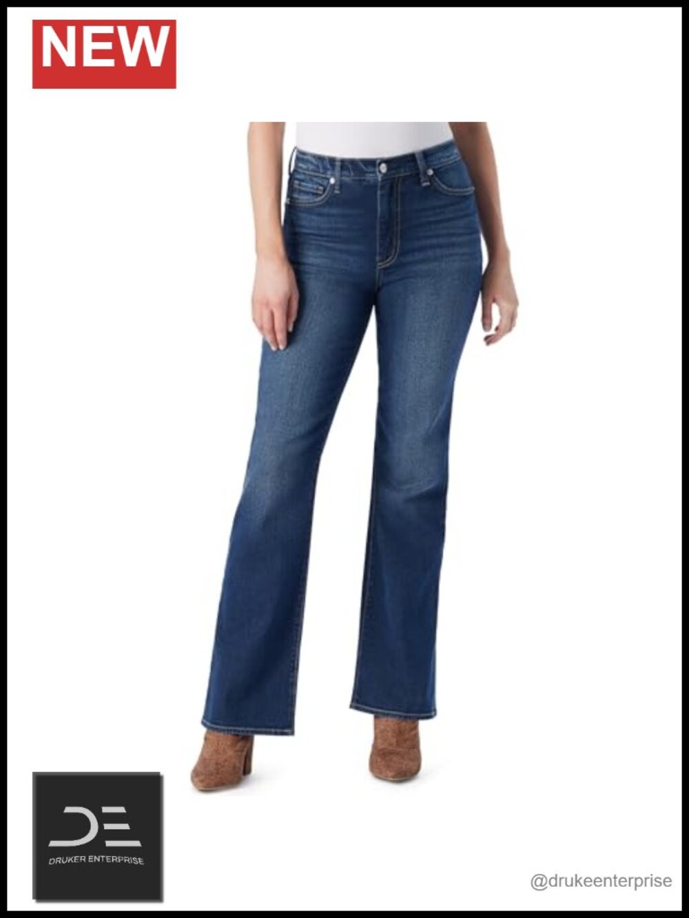Jessica Simpson Women's Mid Rise Bootcut Jeans 32 Inseam Denim